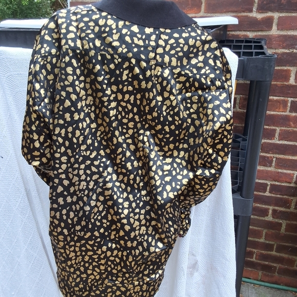 Centre Ville vintage French Golden leopard button down 2X ..14-18 - Picture 8 of 14
